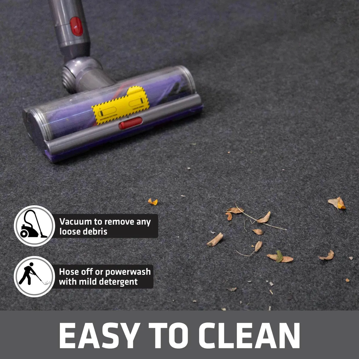 Drymate Garage Floor Runner Mat, 5.5 m (18') x 0.76 m (2'6"), Waterproof & Absorbent, Slip-Resistant, Washable, Made in USA - view 7
