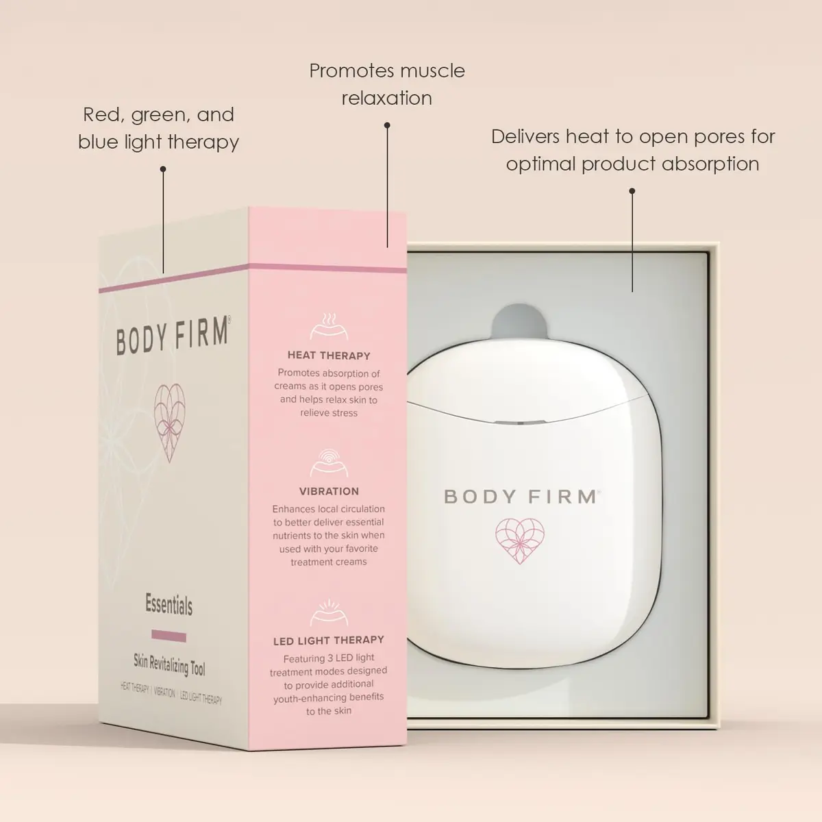 Crepe Erase Skin Revitalizing Tool, Red Light Therapy Device | Supports Skin Absorption & Circulation - view 2