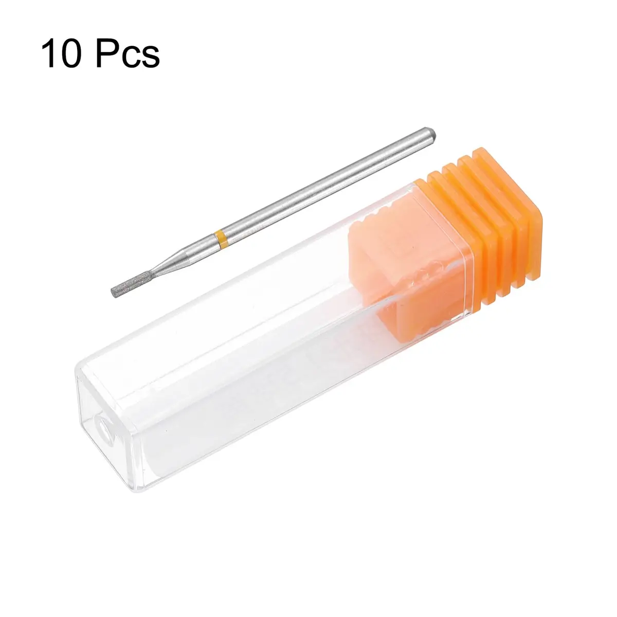 HARFINGTON Diamond Grinding Bit 1.35mm Cylinder Head 2.35mm Shank 5mm Length (10pcs, 325-400 Grits) | For Ceramic, Glass, Stone, Metal & Nails - view 3