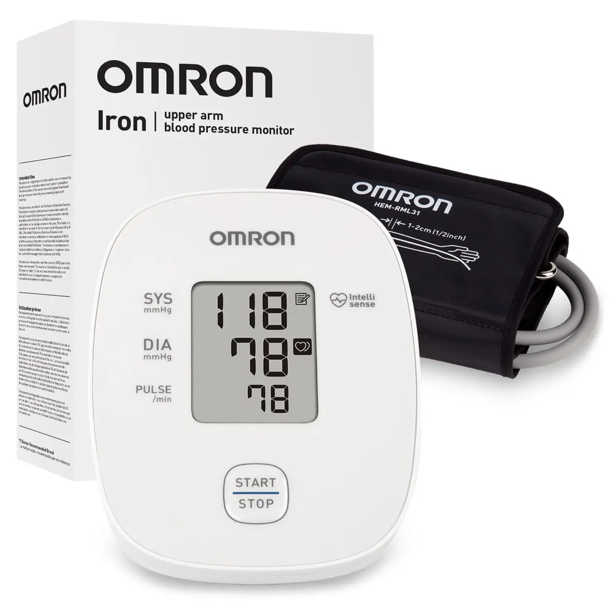 OMRON Iron Upper Arm Blood Pressure Monitor & Cuff | Advanced Accuracy Technology - main product image