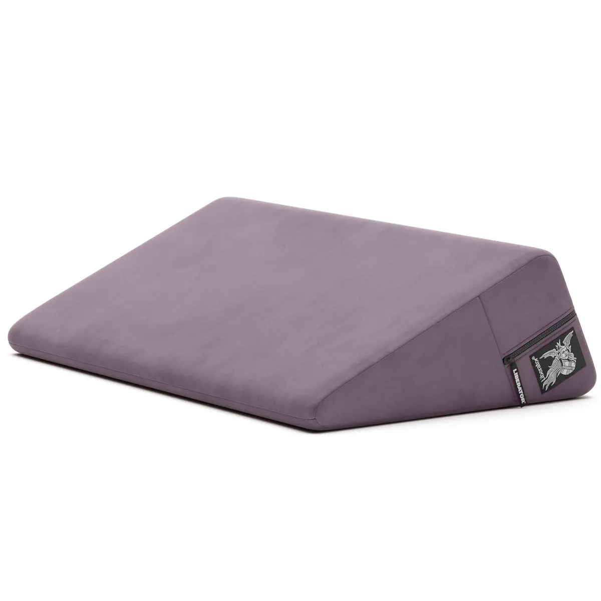 Liberator Wedge Intimate Sex Positioning Pillow - Décor Velvet, Purple | 27° Angled Support for Deeper Pleasure - main product image