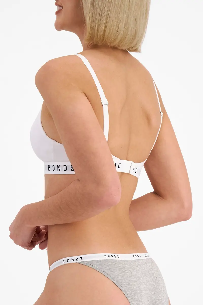 Bonds Women’s Wireless T-Shirt Bra – Contour Cups, Soft Cotton-Modal, Everyday Comfort White - view 2
