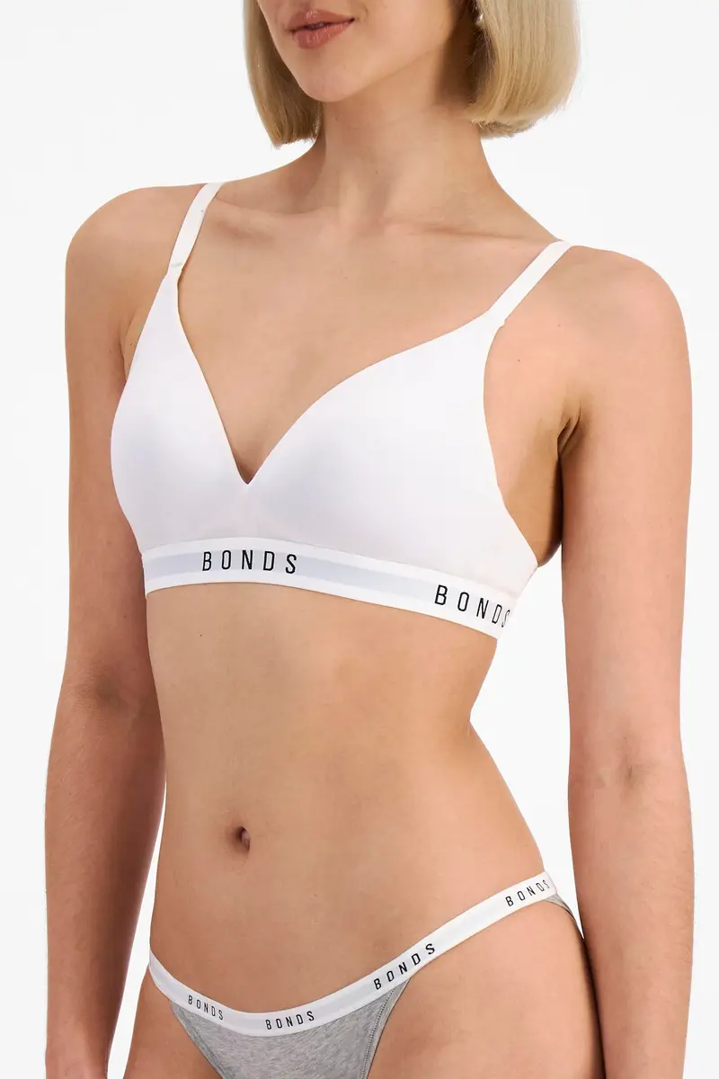 Bonds Women’s Wireless T-Shirt Bra – Contour Cups, Soft Cotton-Modal, Everyday Comfort White - view 3