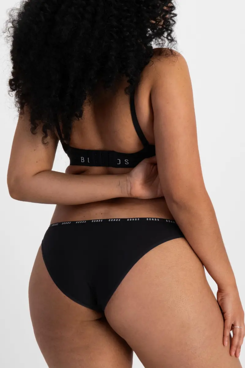 Bonds Women’s High-Cut Bikini Panties 3-Pack | Stretch Cotton-Blend, Soft Comfort in India - view 4
