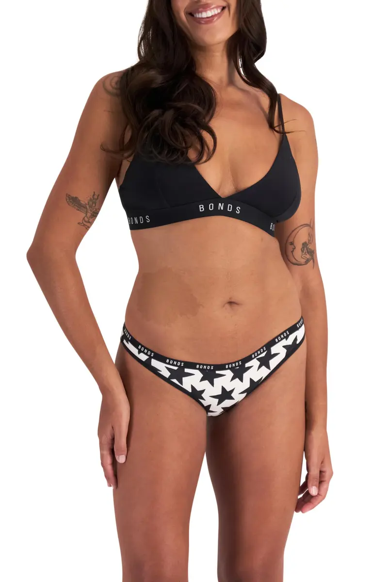 Bonds Women’s High-Cut Bikini Panties 3-Pack | Stretch Cotton-Blend, Soft Comfort - view 2