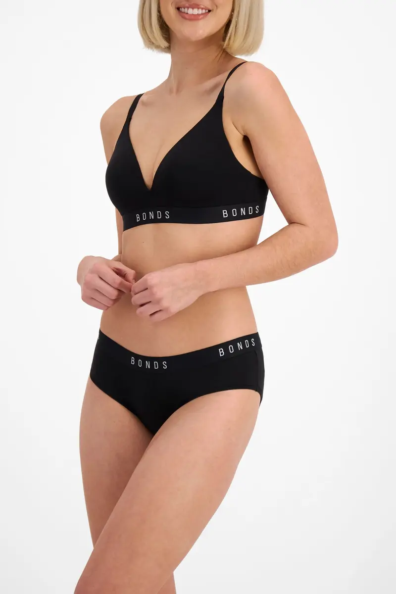 Bonds Wireless T-Shirt Bra – Contour Cups, Soft Cotton-Modal, Everyday Comfort Black | Support & Comfort - view 4
