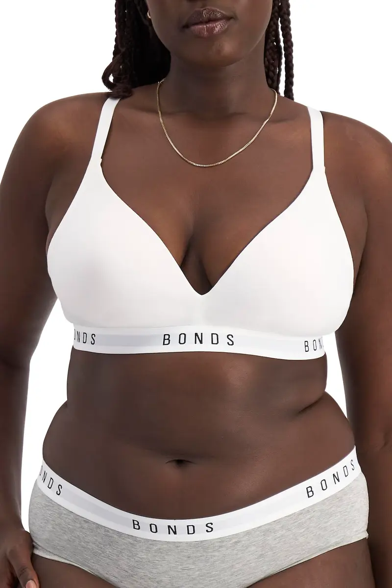 Bonds Women’s Wireless T-Shirt Bra – Contour Cups, Soft Cotton-Modal, Everyday Comfort White - view 5