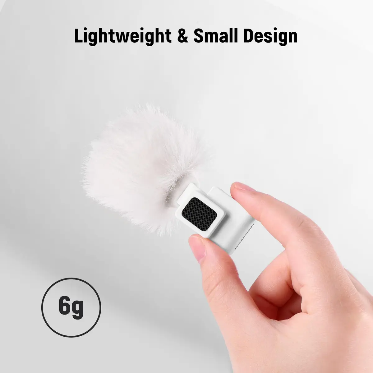 Neewer White Cold Shoe Wind Muff for Sony ZV Cameras | Microphone Furry Windscreen with Cold Shoe Mount Adapter Accessory (CA133) - view 6