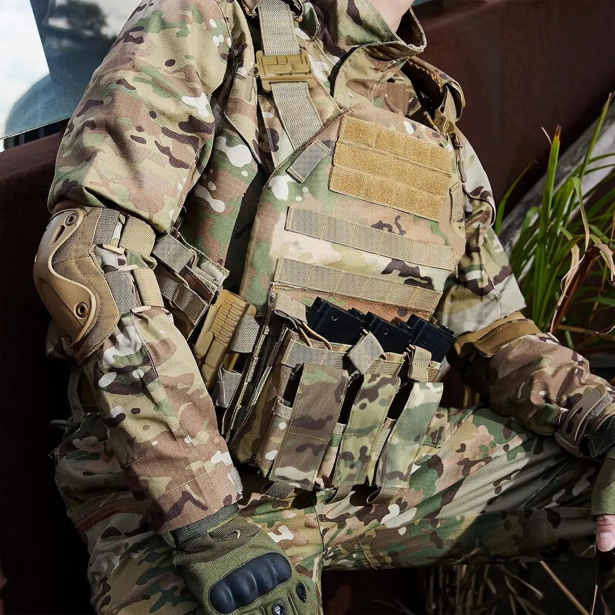 GFIRE Tactical Vest Ultra Nir Camo | Lightweight 3D Breathable Vest for Training - view 8
