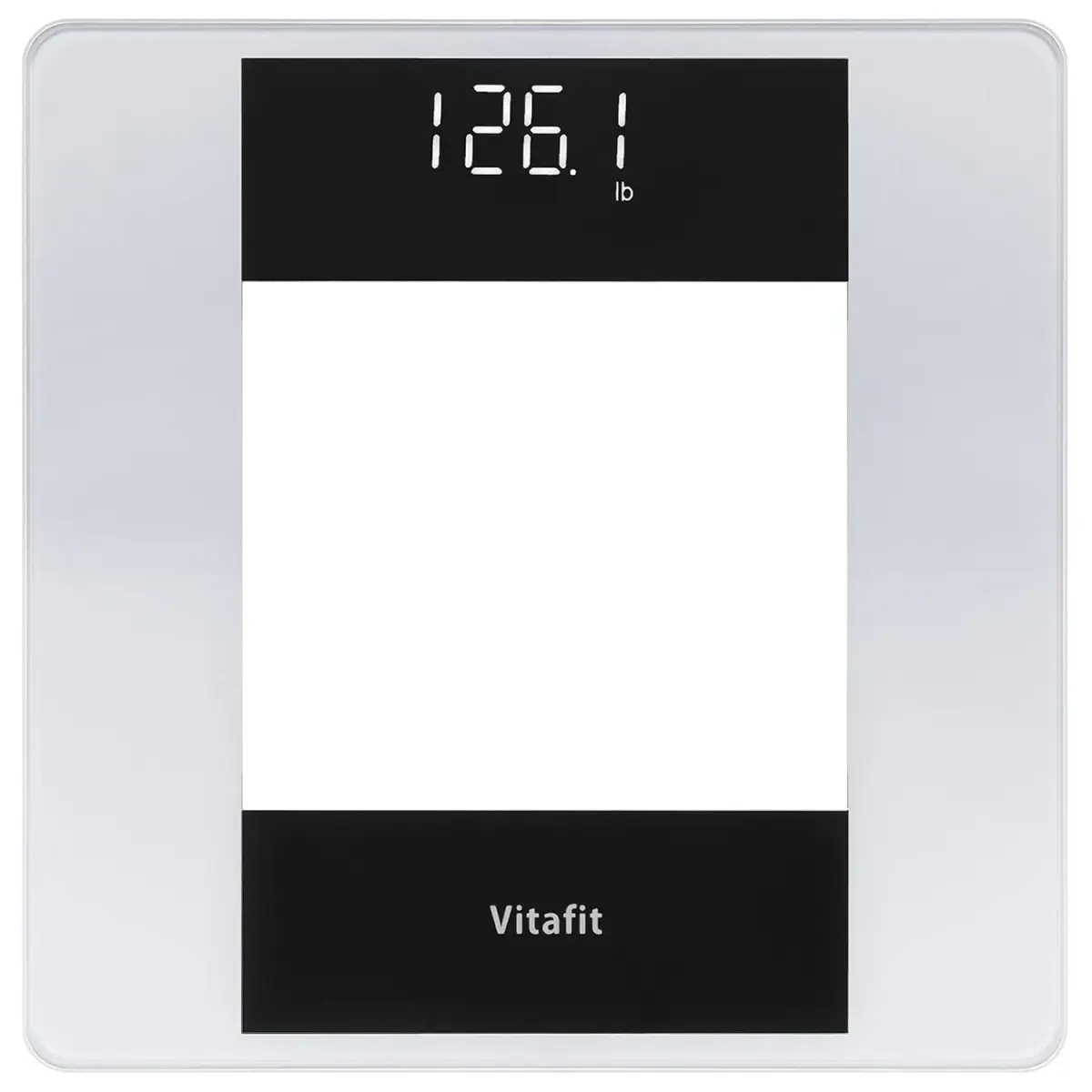 Vitafit Digital Body Weight Scale 180kg (400lb) | High Accuracy with White LED & Step-On - main product image