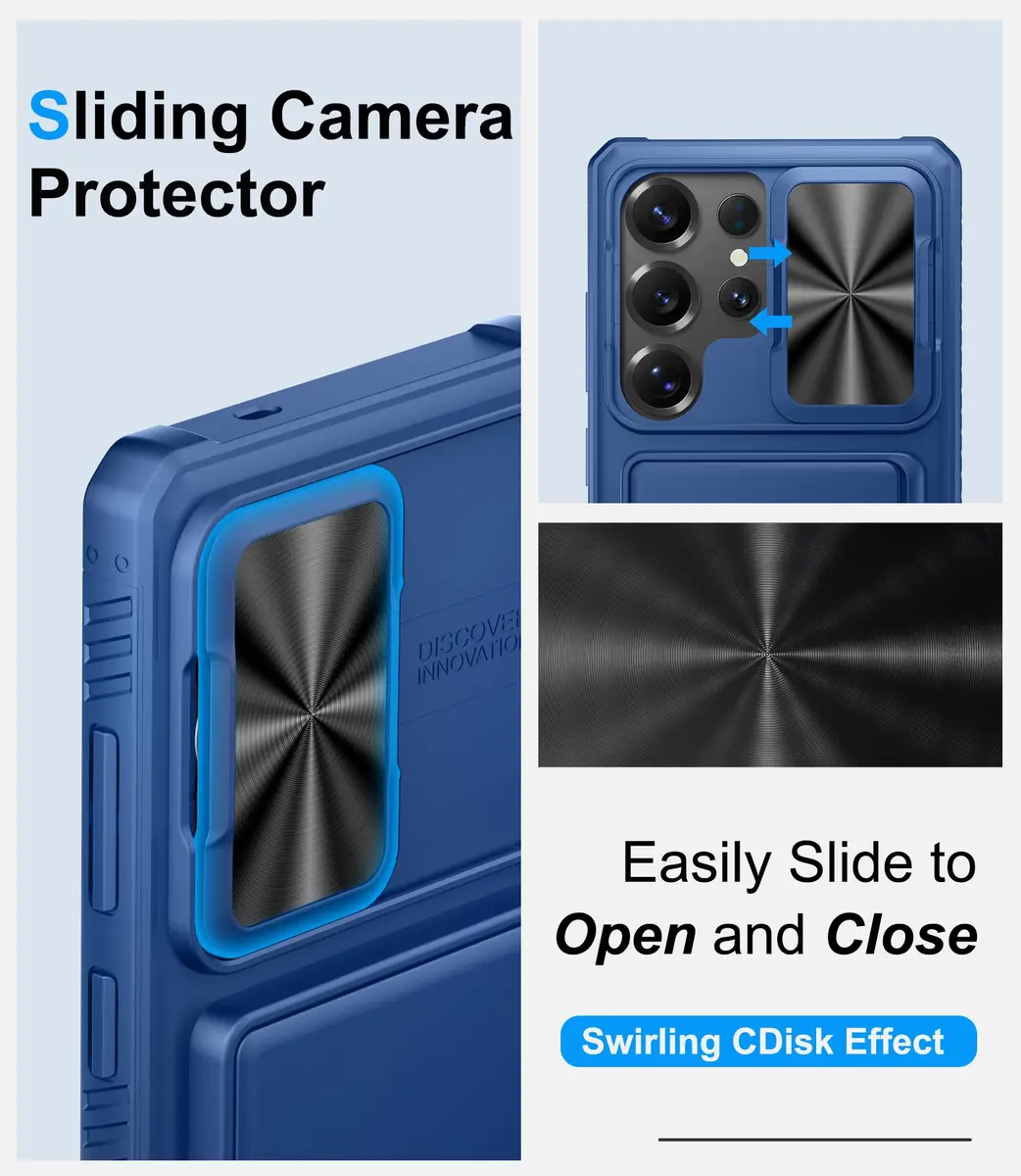 BXYJY Samsung Galaxy S25 Ultra Wallet Case with Card Holder & Camera Cover | Military Drop Protection - view 4