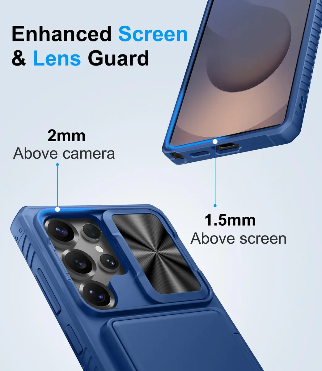 BXYJY Samsung Galaxy S25 Ultra Wallet Case with Card Holder & Camera Cover | Military Drop Protection - view 6