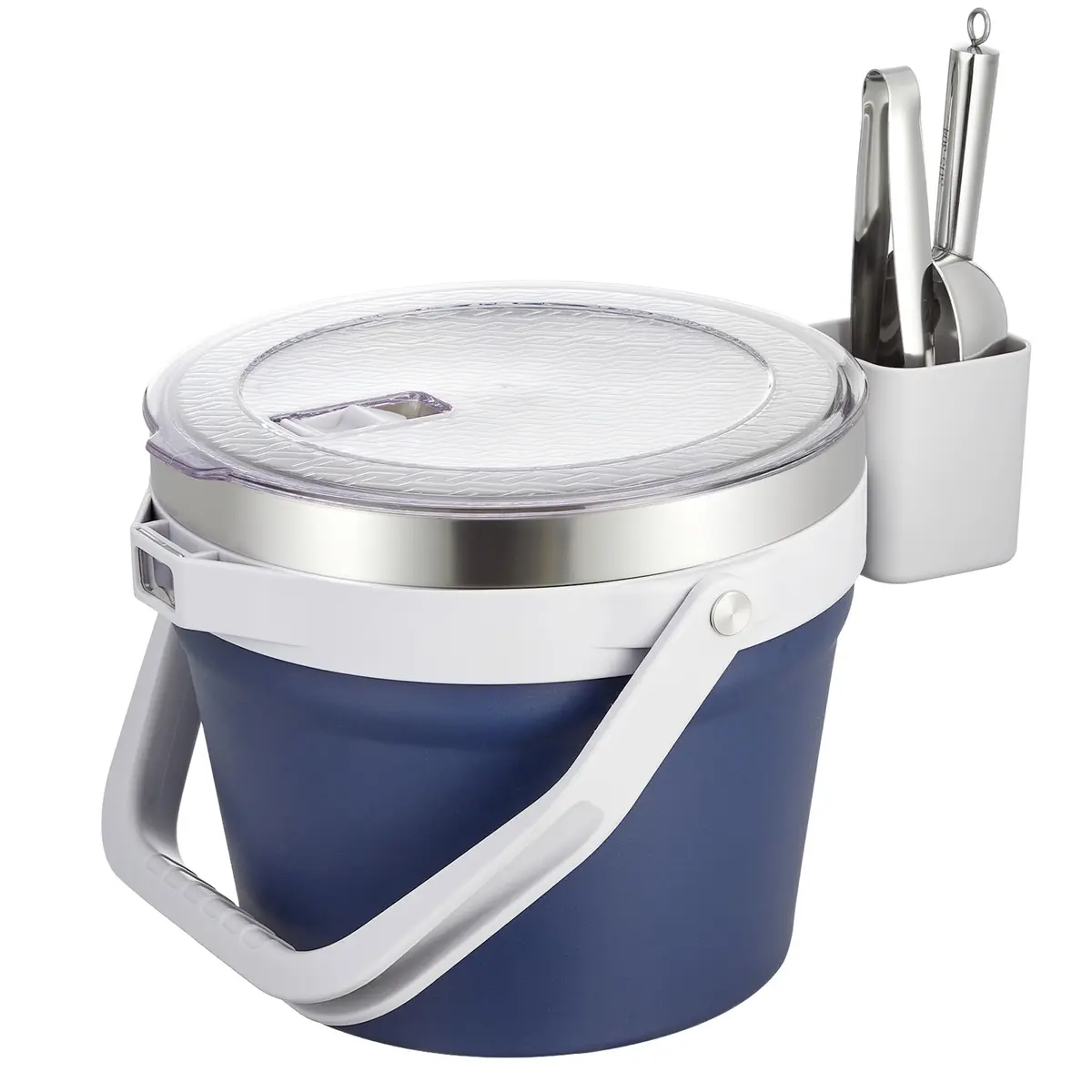 COKTIK 7L Vacuum Insulated Ice Bucket with Lid and Scoop & Tongs | Large Capacity Stainless Steel Beverage Bucket for Parties - main product image