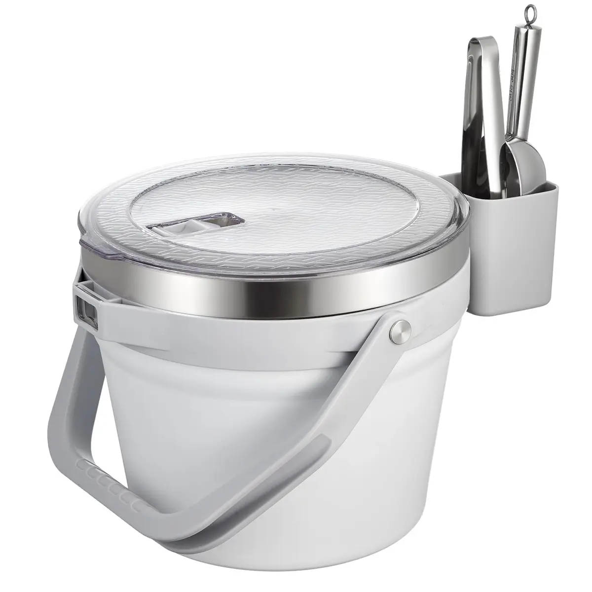 COKTIK 7L Vacuum Insulated Ice Bucket with Lid & Tongs | Large Capacity Stainless Steel Beverage Bucket for Parties - main product image