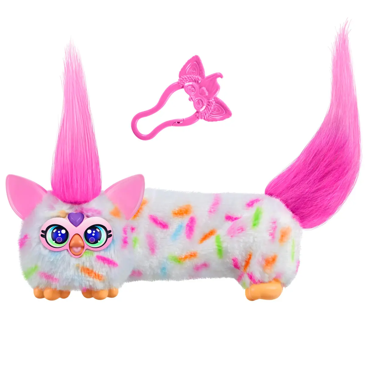Furby DJ Furblets Berry-Cup-Cake Mini Electronic Plush Toy | ASTM-Tested Toy Figure - main product image