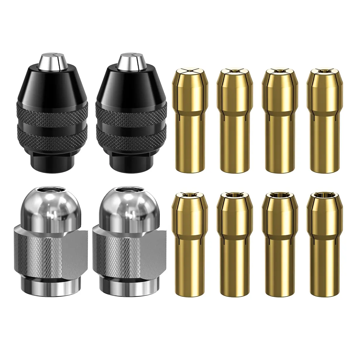 Mellbree Drill Chuck Collet Set 12PCS 1/32" to 1/8" | Universal Power Tool Accessory - main product image