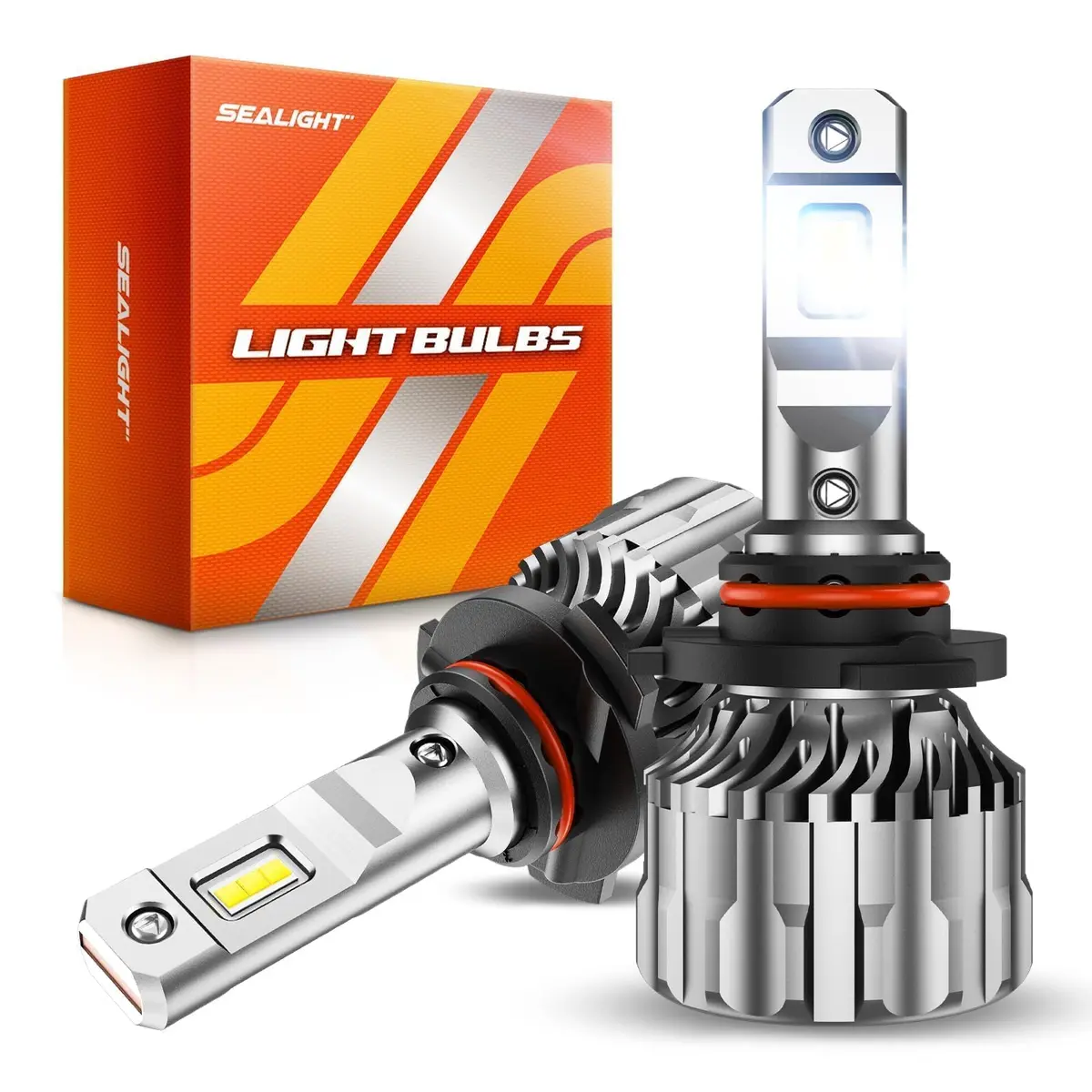 SEALIGHT 9005/HB3 LED Fog Light Bulbs 70000LM Cool White 6500K (2-Pack) | 70,000-Hour Lifespan - main product image
