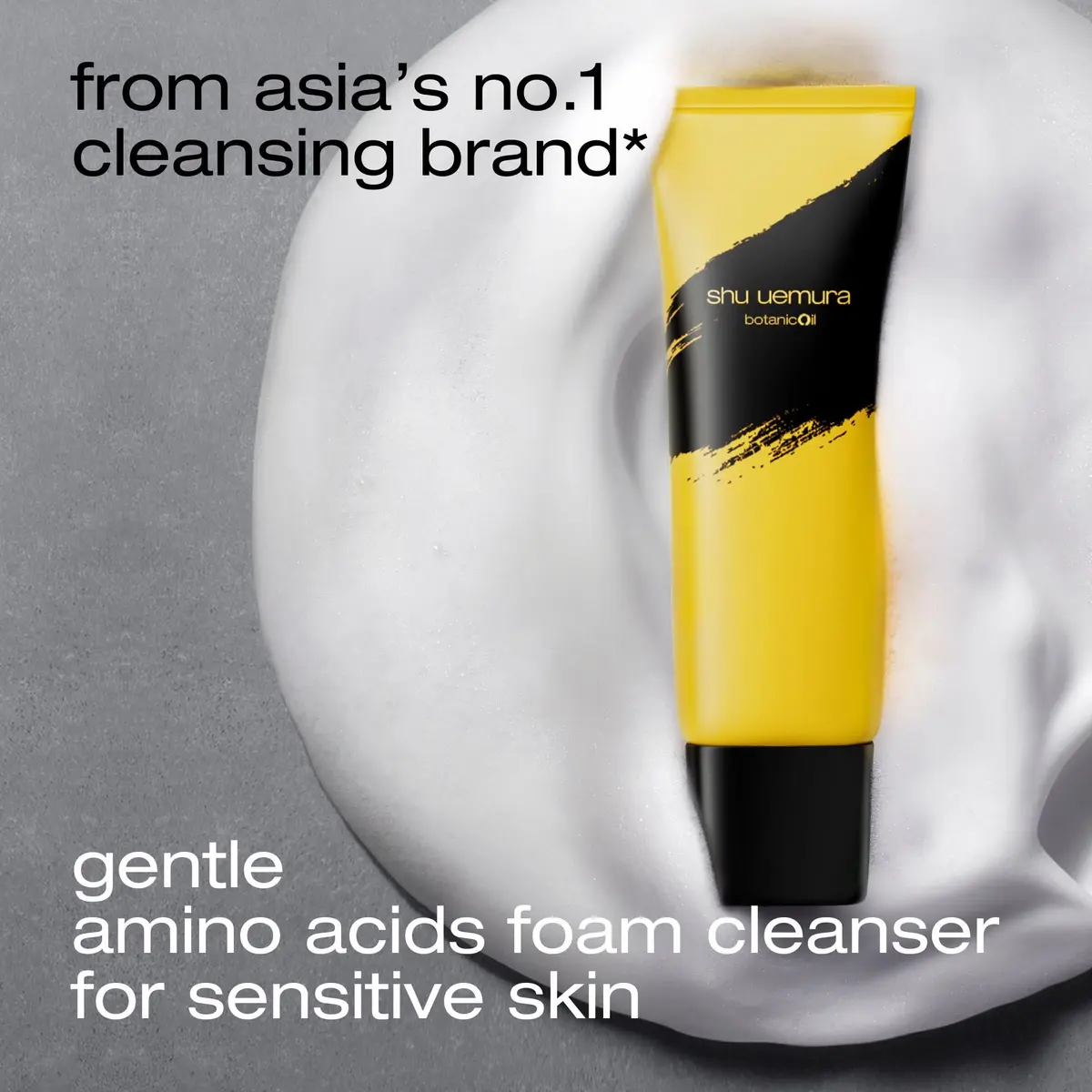 shu uemura Botanicoil Indulging Cleansing Foam 4.2 Fl Oz | Gentle Japanese Yuzu Extract & Amino Acids - view 2