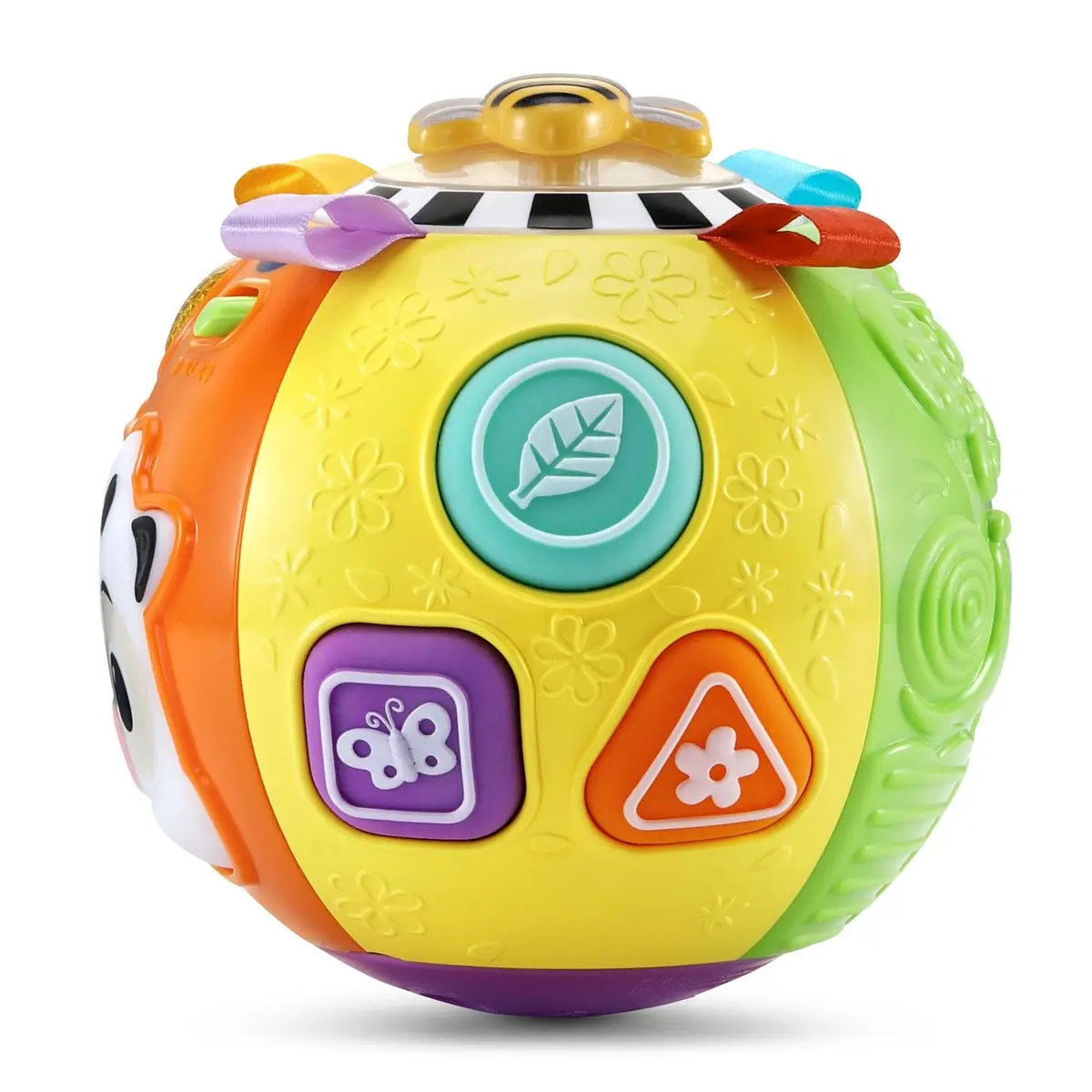 VTech Baby On-the-Moove Activity Ball with Textures, Orange 12.7cm (5") | Motion-Activated Crawl Encouragement - view 4