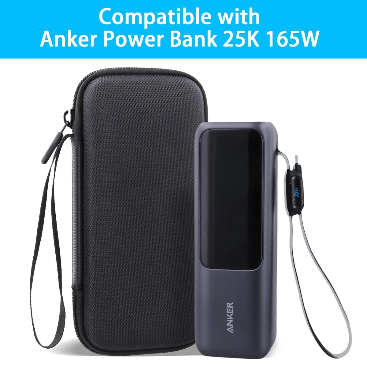 co2CREA Hard Case for Anker 25,000mAh Power Bank 165W | Shockproof, Water-Resistant, Precise Fit - view 3