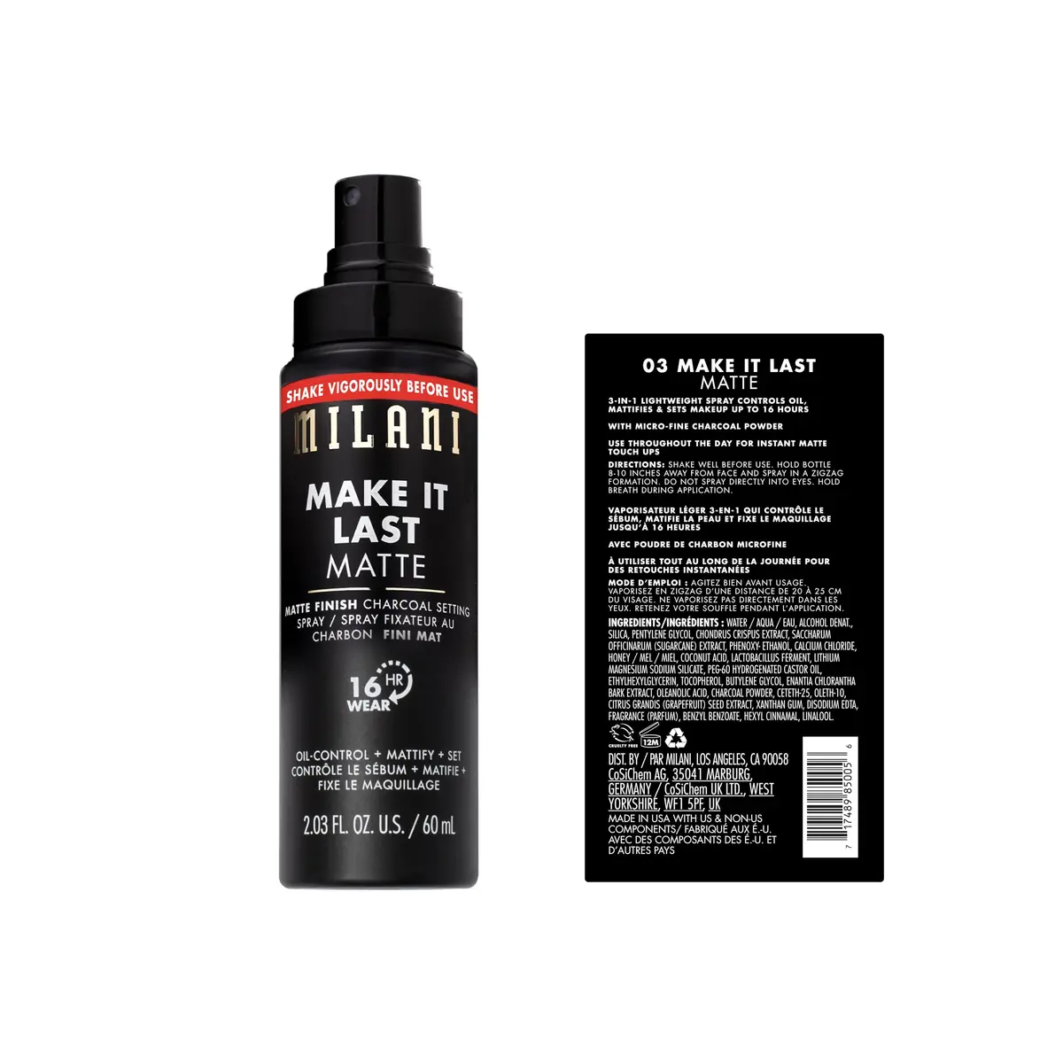 Milani Make It Last Original Natural & Matte Finish Setting Spray 2-Pack | 121.2ml (4.06 Fl Oz) Duo - view 5