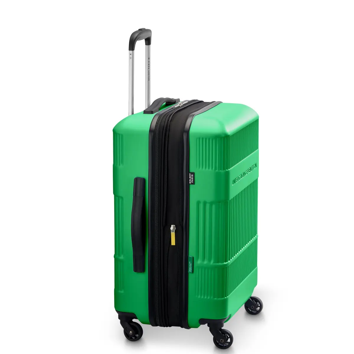 United Colors of Benetton Ribbed Hardside Expandable Luggage with Spinner Wheels, Green, Carry-On 20 Inch - view 5