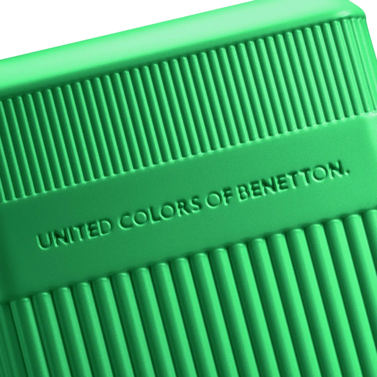 United Colors of Benetton Ribbed Hardside Expandable Luggage with Spinner Wheels, Green, Carry-On 20 Inch - view 2