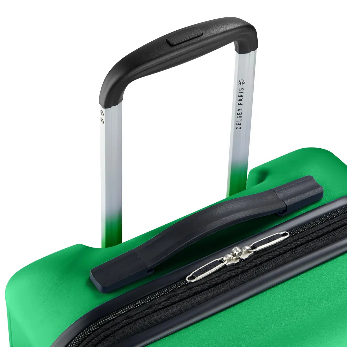 United Colors of Benetton Ribbed Hardside Expandable Luggage with Spinner Wheels, Green, Carry-On 20 Inch - view 3