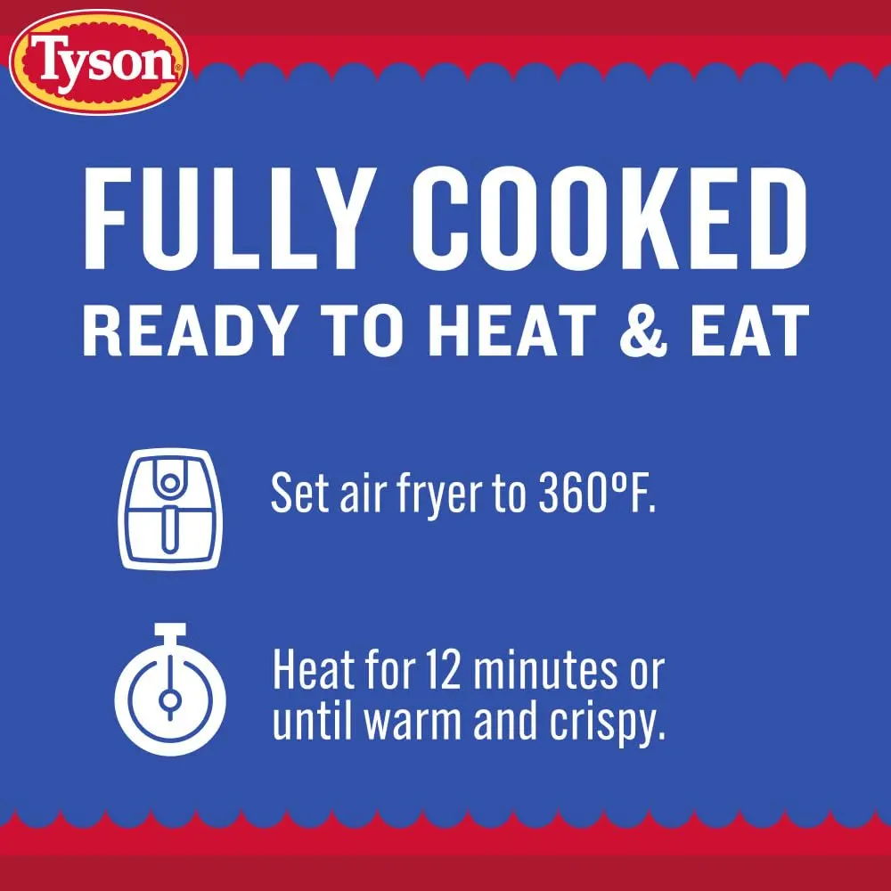 Tyson Smoked Crispy Chicken Wings 20 oz | Fully Cooked, All-Natural, Protein-Rich Snack - view 6