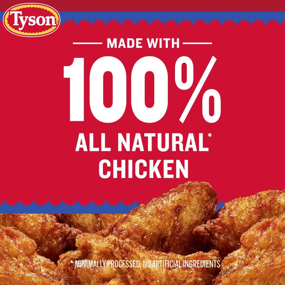 Tyson Smoked Crispy Chicken Wings 20 oz | Fully Cooked, All-Natural, Protein-Rich Snack - view 3