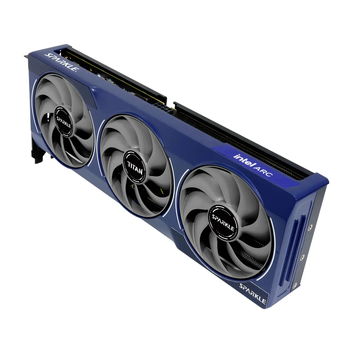 Sparkle Intel Arc B580 Titan OC 12GB GDDR6 | Torn Cooling 2.0, Metal Backplate, Blue Light - view 2