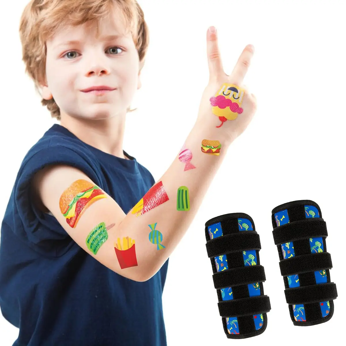 JFHNMLW Dinosaur Elbow Thumb Guard for Thumb Sucking Prevention, 18.3cm (7.2in) x 17.8cm (7in) x 14.7cm (5.8in) - view 8
