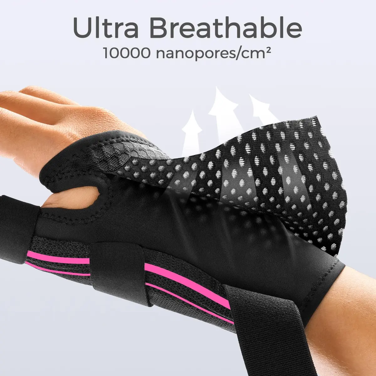 FREETOO Thumb and Wrist Brace for Arthritis Support | Ergonomic, Breathable & Adjustable (S/M - Fit both hands) - view 4