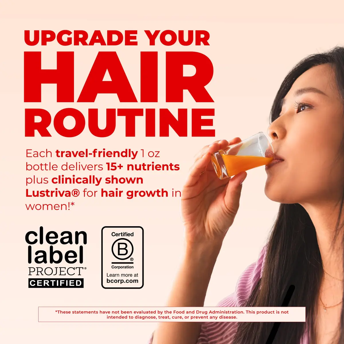 MARYRUTH'S Liquid Multivitamin + Hair Growth Travel Pack 1 Fl Oz (30ml) | Clinically Tested for Thicker Hair - view 2