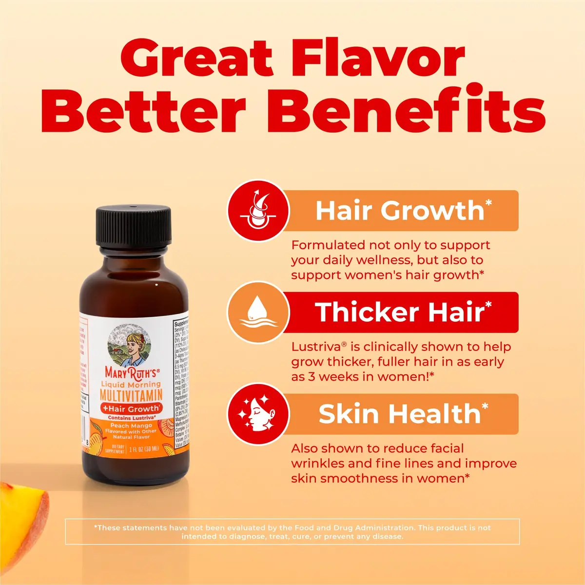 MARYRUTH'S Liquid Multivitamin + Hair Growth Travel Pack 1 Fl Oz (30ml) | Clinically Tested for Thicker Hair - view 4