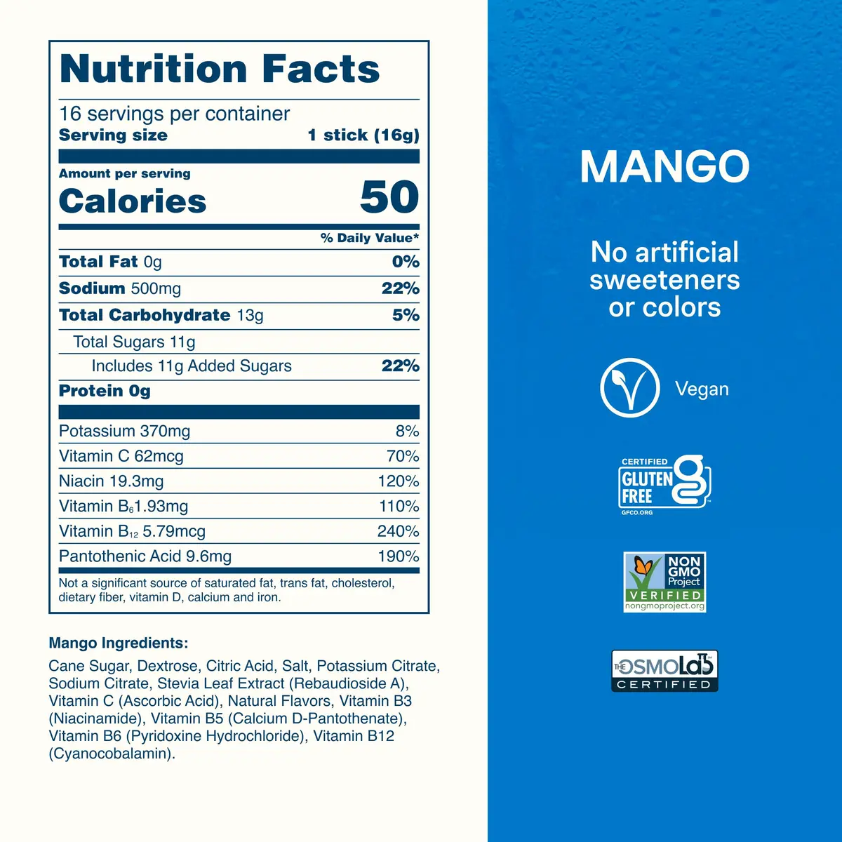 Liquid I.V. Hydration Electrolytes Mango 16 Count | Fast Hydration Support with Clinically Tested Nutrients - view 7