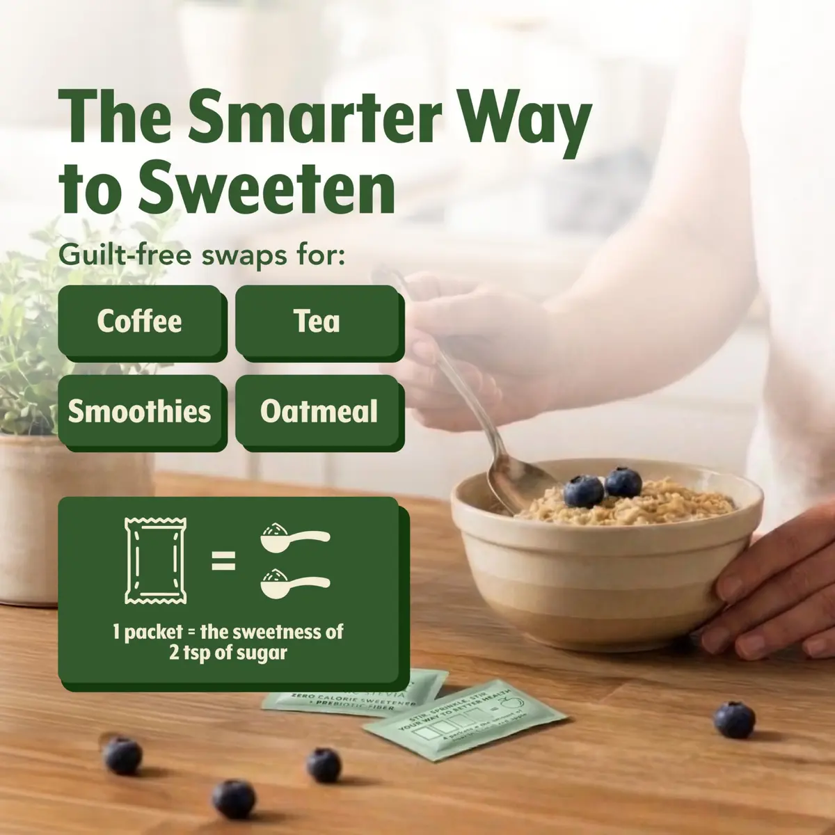 SweetLeaf Organic Stevia Powder Sweetener, Sugar Free | Bulk Pack, 500 Packets, Zero Calories - view 6