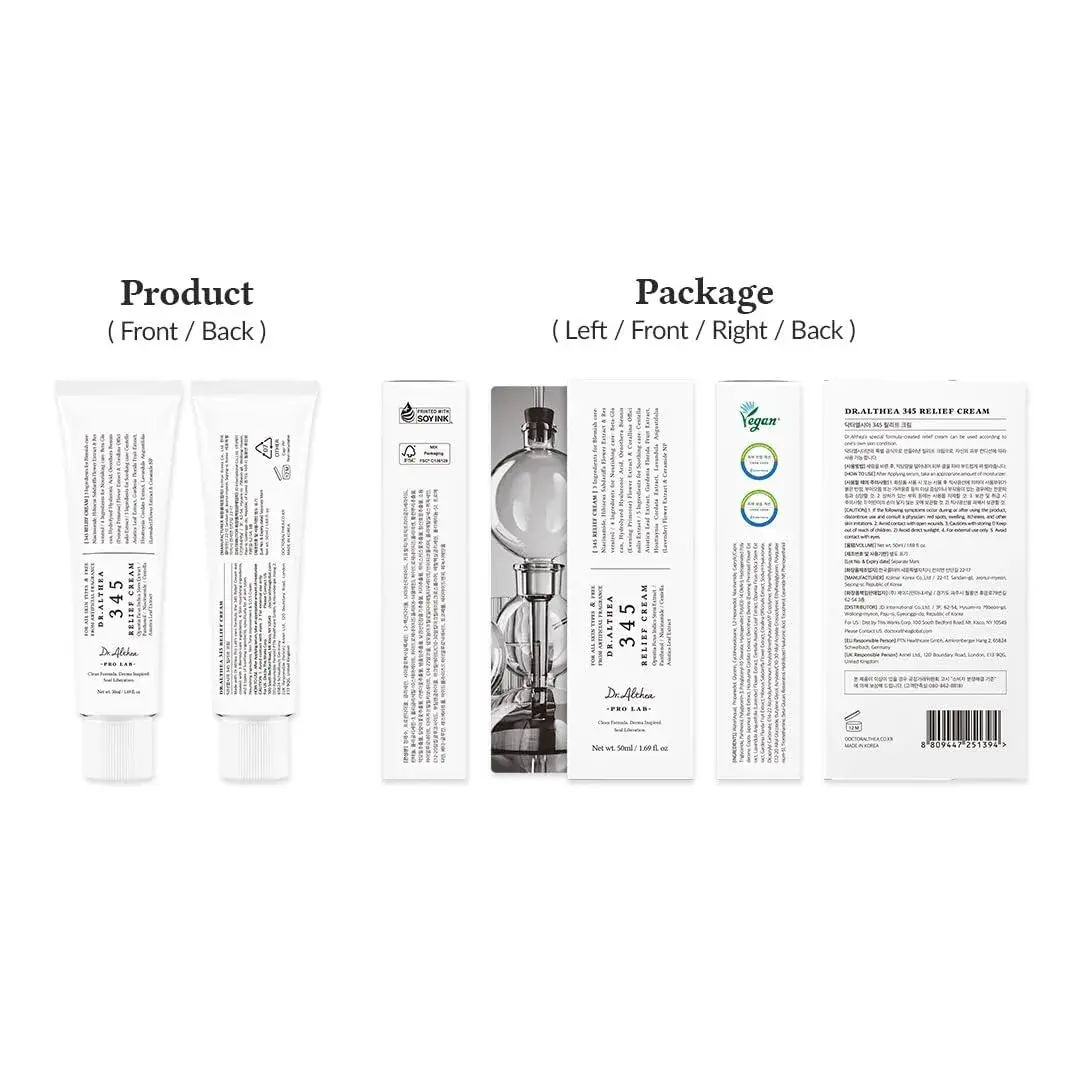 Dr.Althea 345 Relief Cream Daily Moisturizer 169ml (5 Fl Oz) | Blemish Relief & Soothing Care - view 2