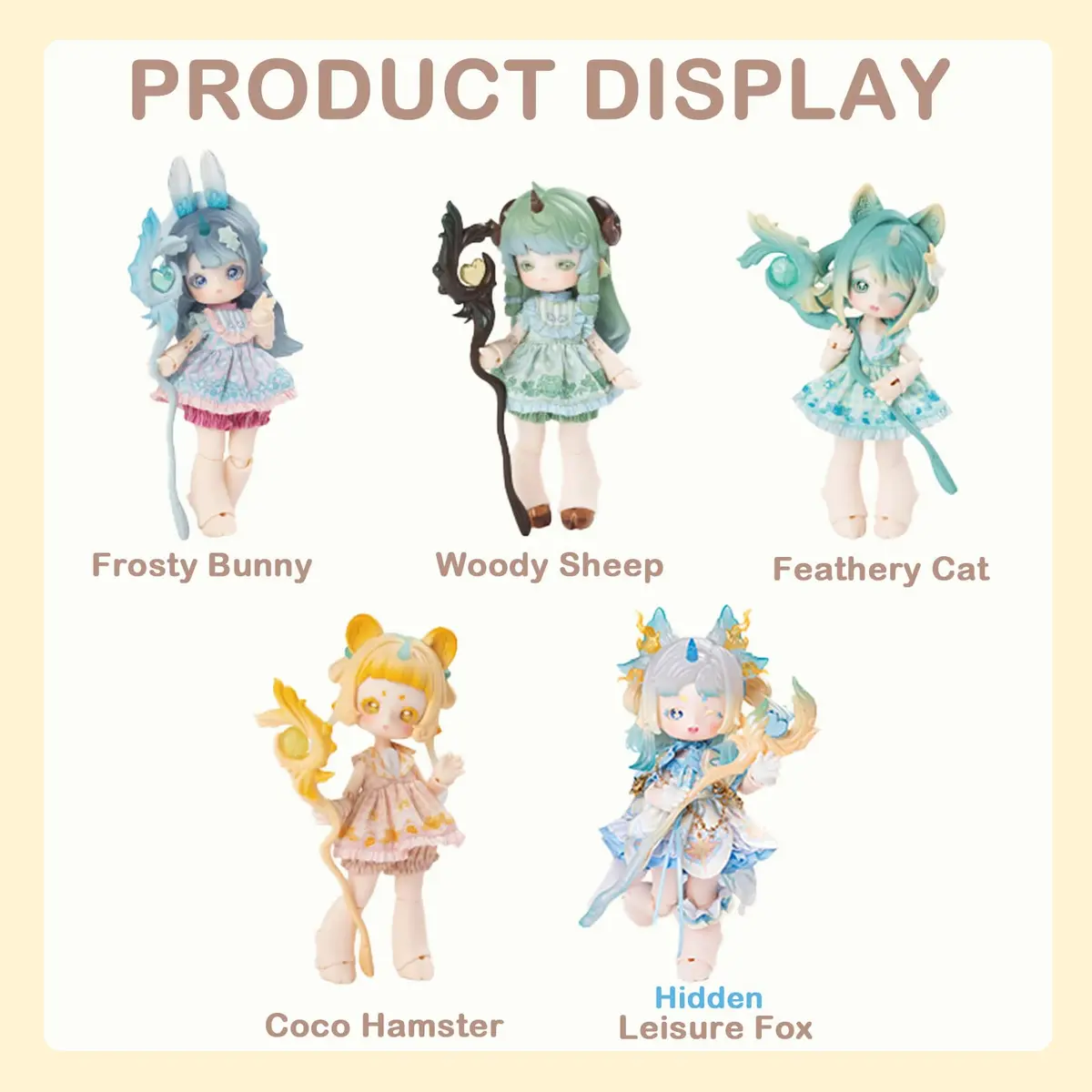 BEEMAI Antu Cute Beast Magic Series Single Box 19cm (7.5in) | Collectible Figure with Posable Joints - view 2