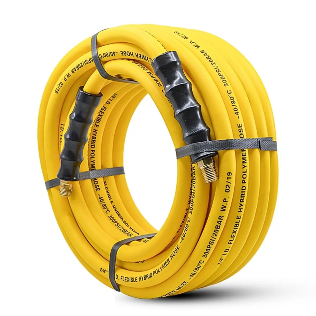 AVAGARD Hybrid Air Hose 1/4' x 100' | Ultra-Light, Kink-Resistant, 300 PSI, Brass Fittings - main product image