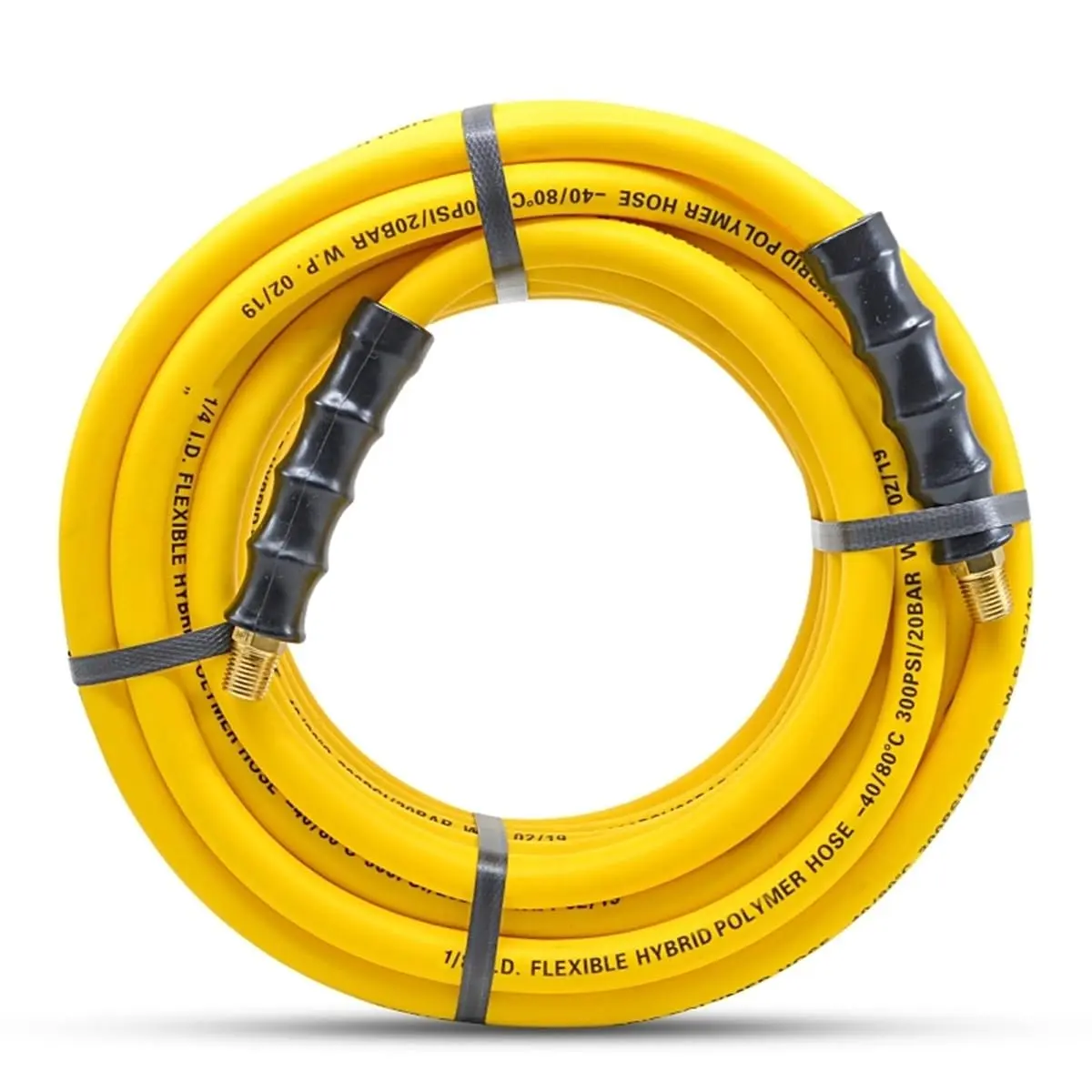 AVAGARD Hybrid Air Hose 1/4' x 100' | Ultra-Light, Kink-Resistant, 300 PSI, Brass Fittings - view 2