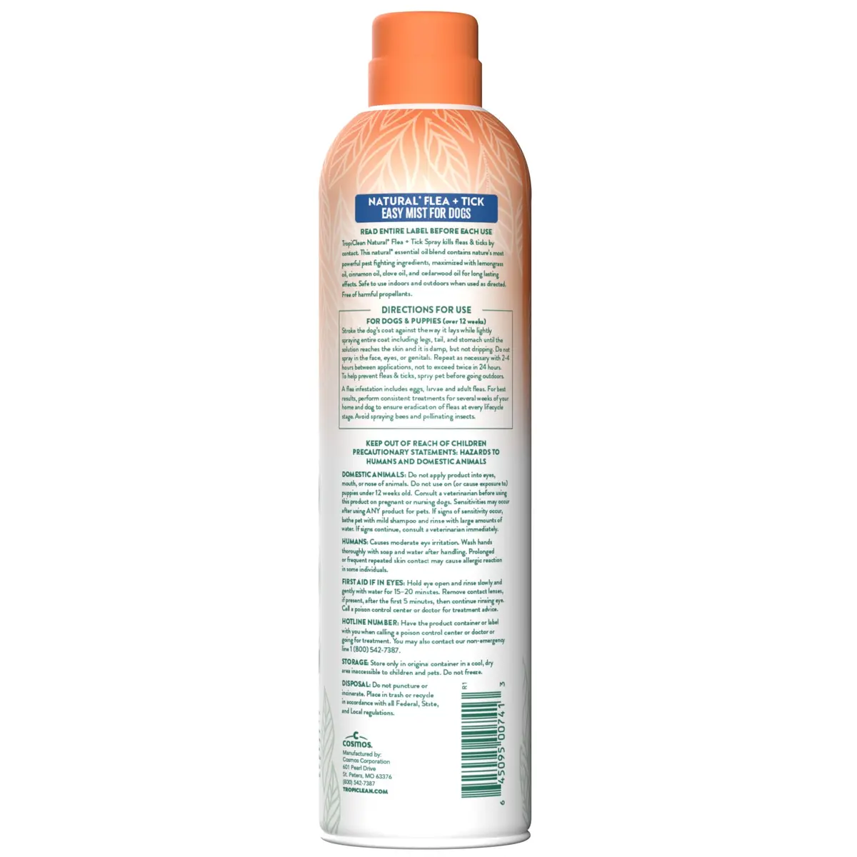 TropiClean Flea Spray for Dogs 14oz | Gentle Flea & Tick Prevention - view 2