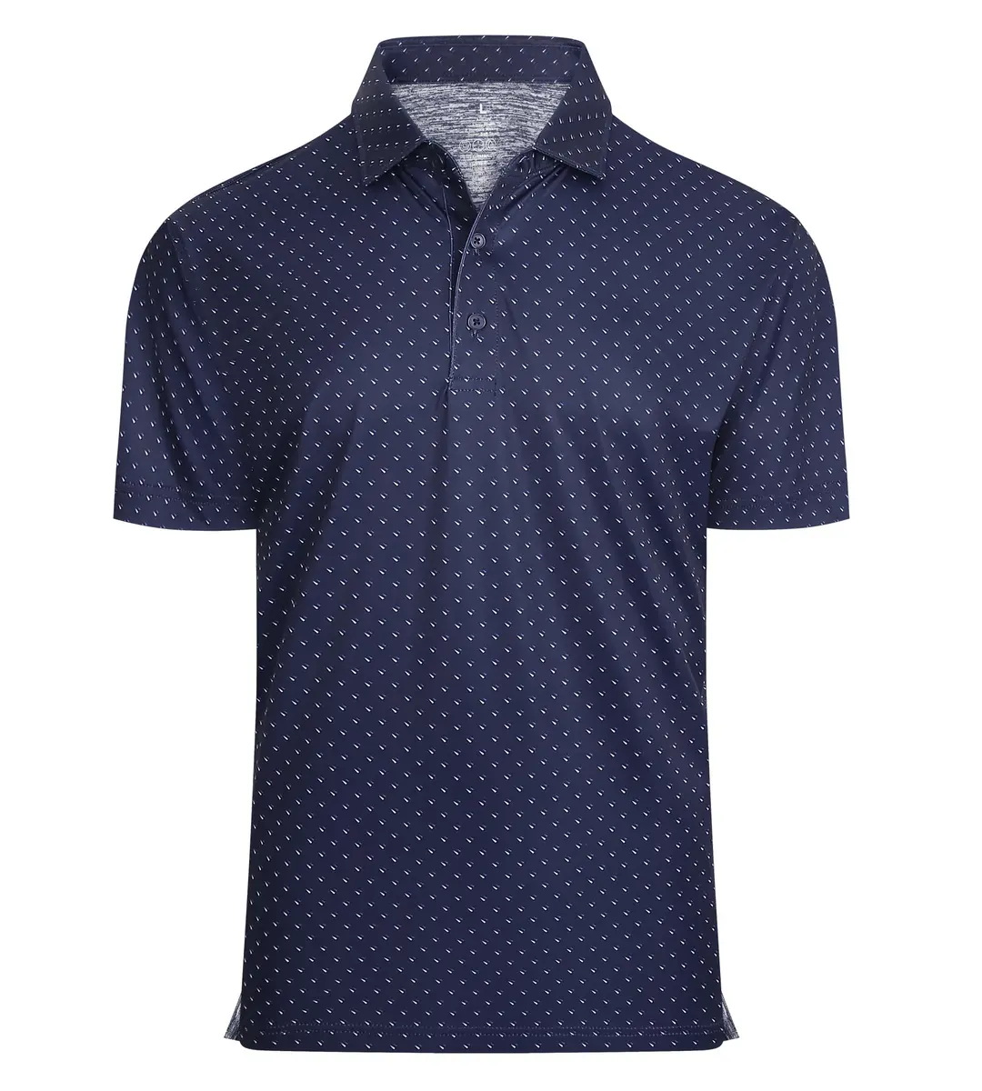 Alex Vando Mens Golf Shirt Moisture Wicking Classic Print, Navy Sail, XXL | Breathable, Flex & Style - main product image