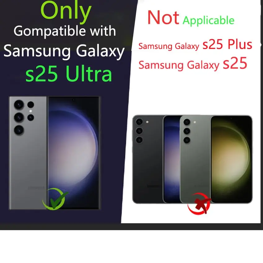 Lunivop Samsung Galaxy S25 Ultra Case Metal Heavy Duty Black Red | Military Grade Shockproof - view 3