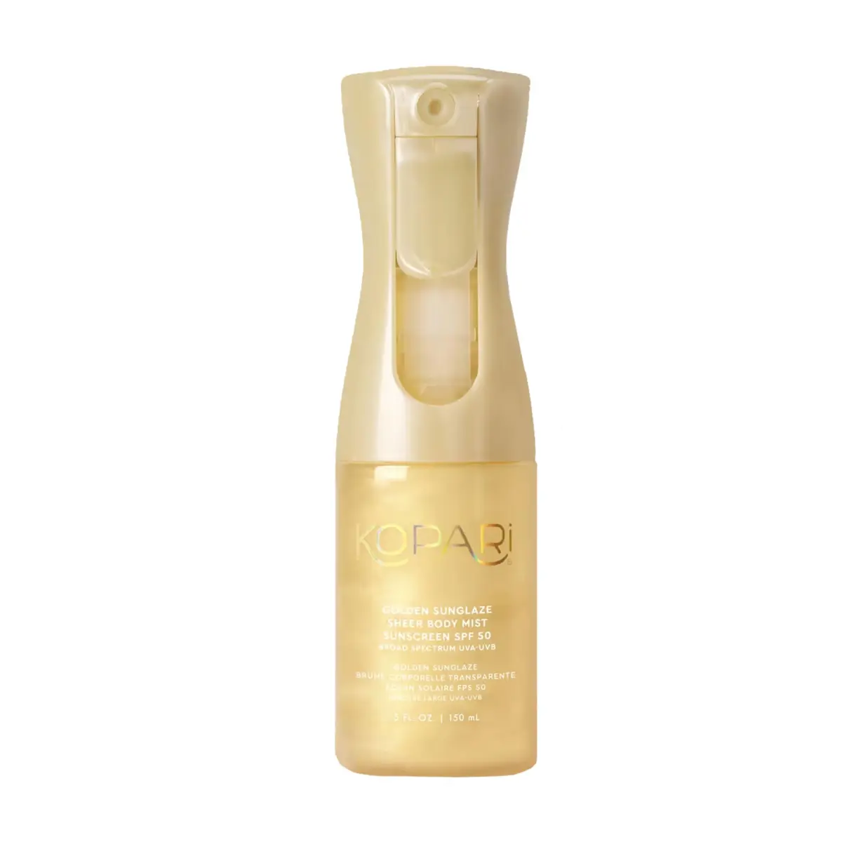 Kopari Golden Sunglaze Sheer Body Mist Sunscreen SPF 50, 140ml (4.7 fl oz) | Hydrates, Brightens, and Gives Skin a Glowy Finish - main product image