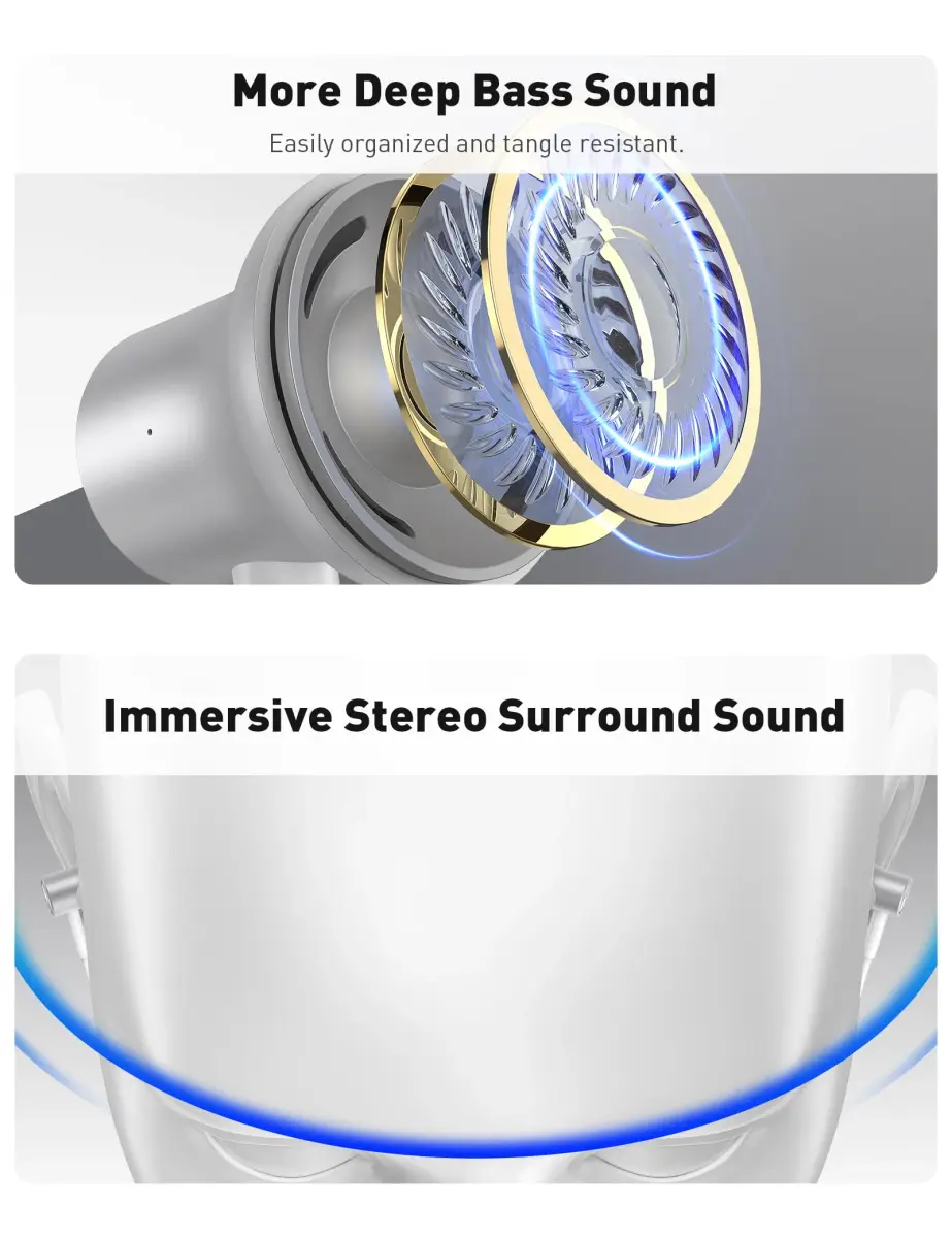 iMangoo MFi-Certified Wired Earbuds for Lightning Connector | HiFi Stereo with Mic & Volume Control - view 5