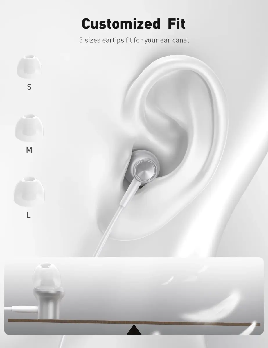 iMangoo MFi-Certified Wired Earbuds for Lightning Connector | HiFi Stereo with Mic & Volume Control - view 6