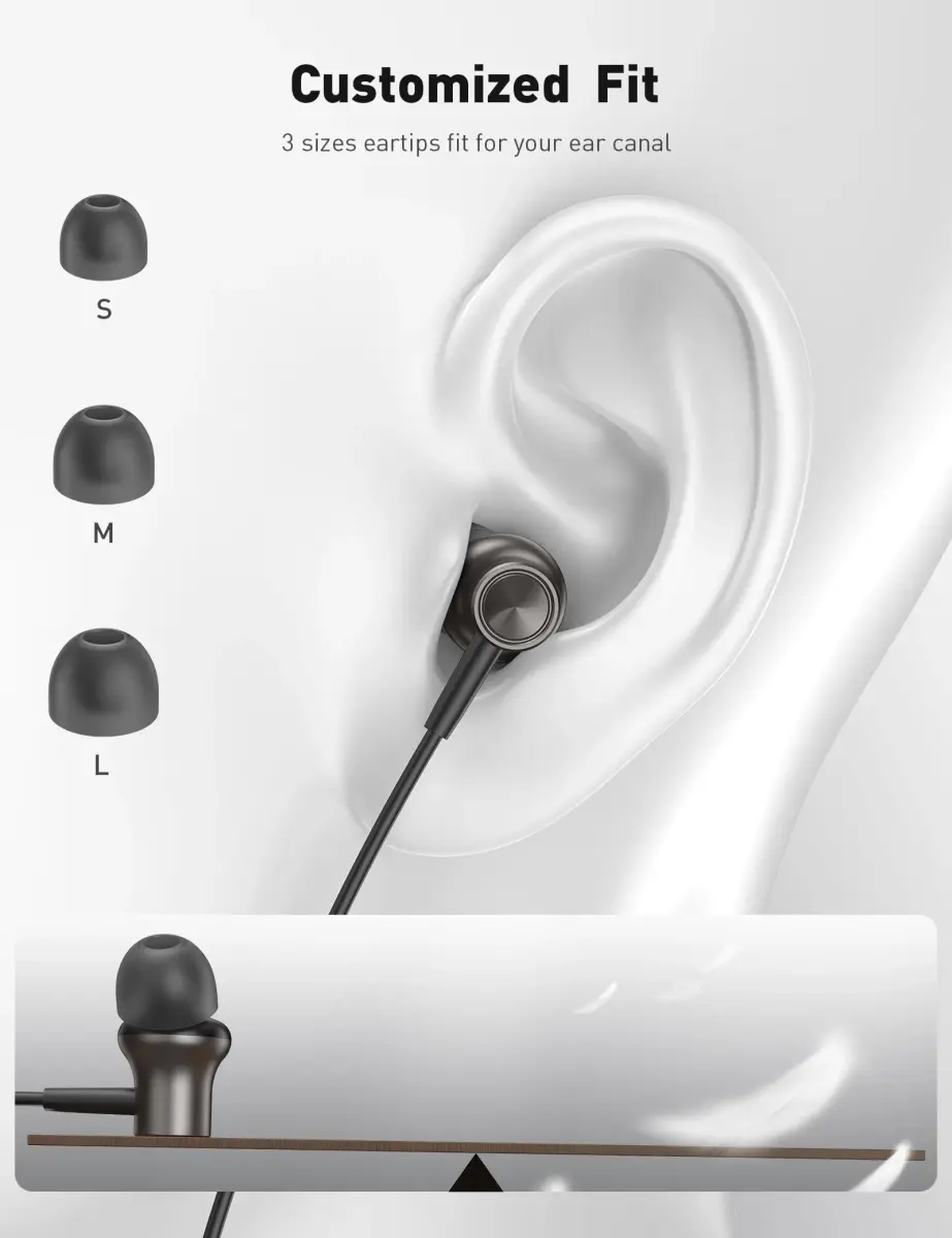 iMangoo MFi-Certified Wired Earbuds for Lightning Headphones with Magnetic Case | HiFi Stereo Sound - view 6