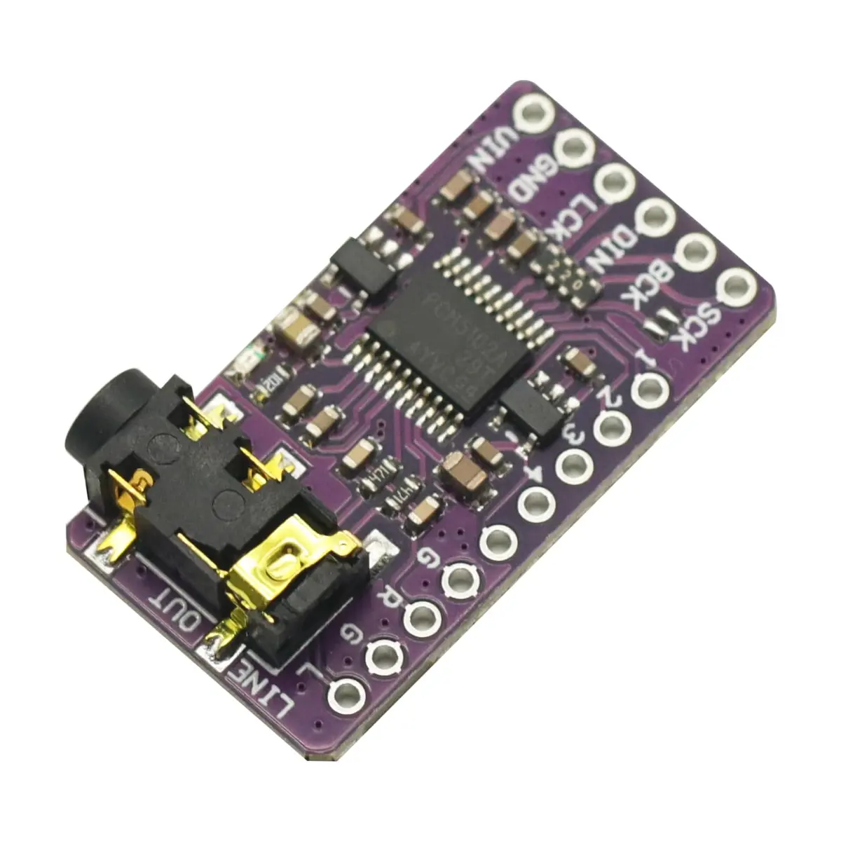 GODIYMODULES 2Pcs PCM5102A I2S DAC Decoder Board for Raspberry Pi & Arduino | High-Quality Digital to Analog Converter - view 6