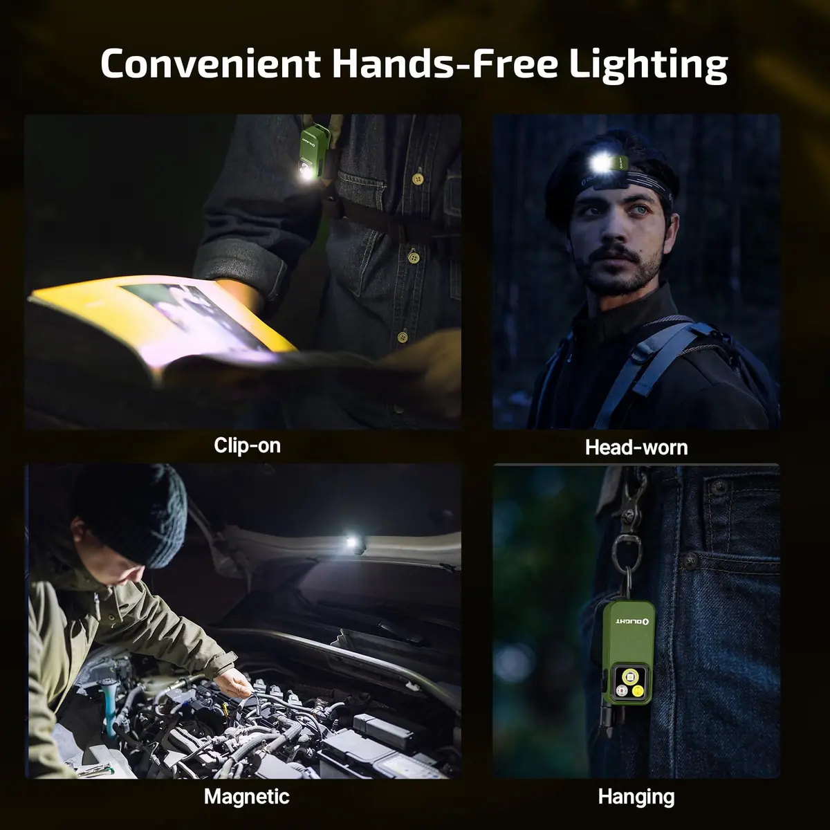 OLIGHT Oclip Pro Rechargeable EDC Clip-on Flashlight, OD Green | 500 Lumens Floodlight & 120m Spotlight - view 5